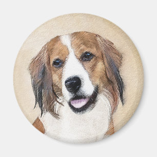 Imán Pintura de Nederlandse Kooikerhondje - Arte de per