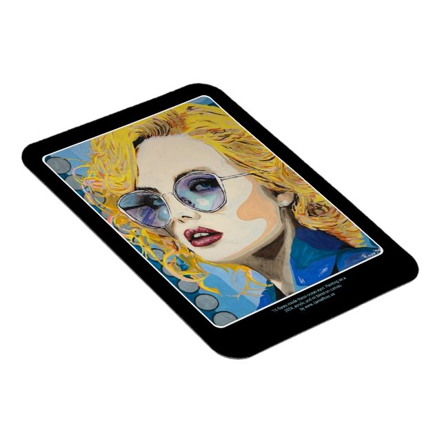 Imán Pintura de 'Ocean Eyes' sobre un (Lado Derecho)