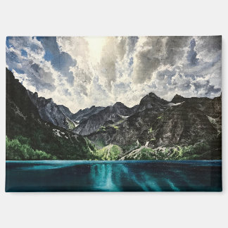 Imán Pintura de paisaje montañoso