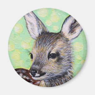 Imán Pintura de pequeños ciervos