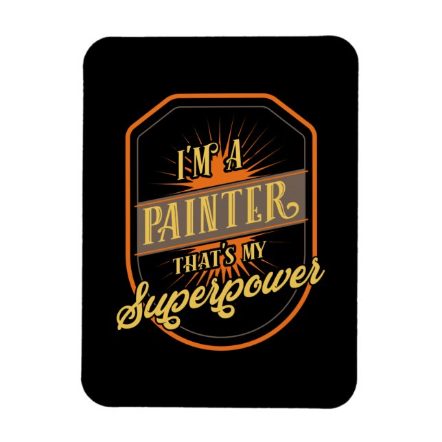 Imán Pintura de pintador (Vertical)
