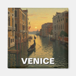 Imán Pintura de recuerdo de viajes de Venecia Italia