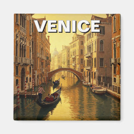 Imán Pintura de recuerdo de viajes de Venecia Italia