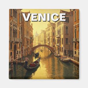 Imán Pintura de recuerdo de viajes de Venecia Italia