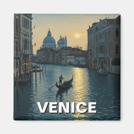 Imán Pintura de recuerdo de viajes de Venecia Italia