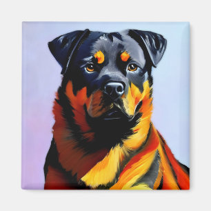 Imán Pintura de Rottweiler