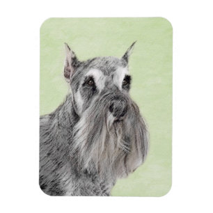Imán Pintura de Schnauzer (Gigante, Estándar) - Arte de