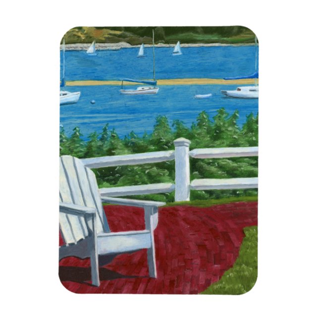 Imán Pintura de silla Adirondack (Vertical)