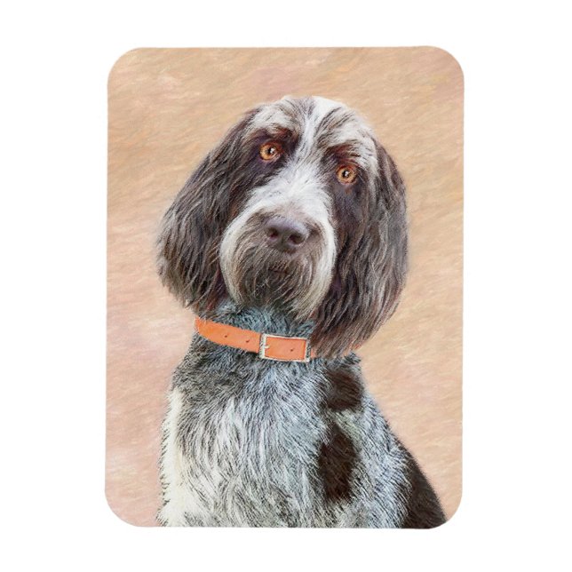 Imán Pintura de Spinone Italiano - Arte de Perro Origin (Vertical)