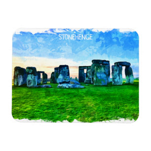 Imán Pintura de Stonehenge England