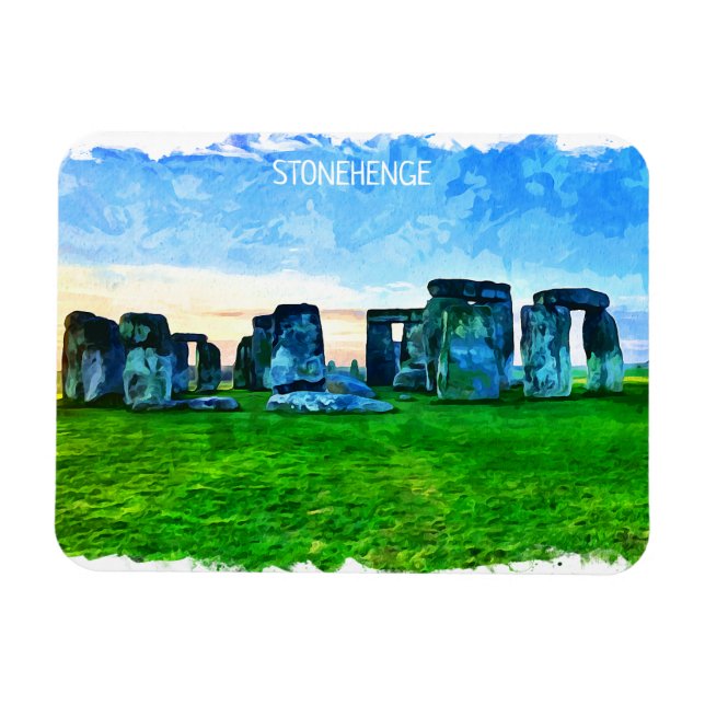 Imán Pintura de Stonehenge England (Horizontal)