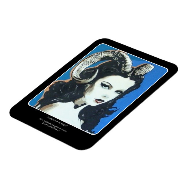 Imán Pintura de 'Tentación en el Magick' sobre una (Lado Izquierdo)