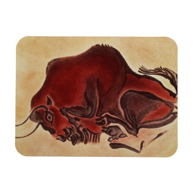 Imán Pintura de un bisonte, difunto Magdaleniano (Horizontal)
