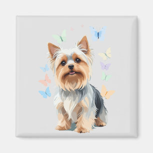 Imán Pintura de vectores de Yorkshire Alegría divertida