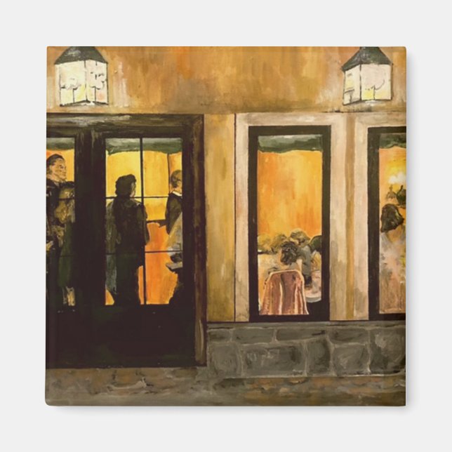 Imán Pintura de "Villa Grande, Ohio de Gervasi" (Frente)