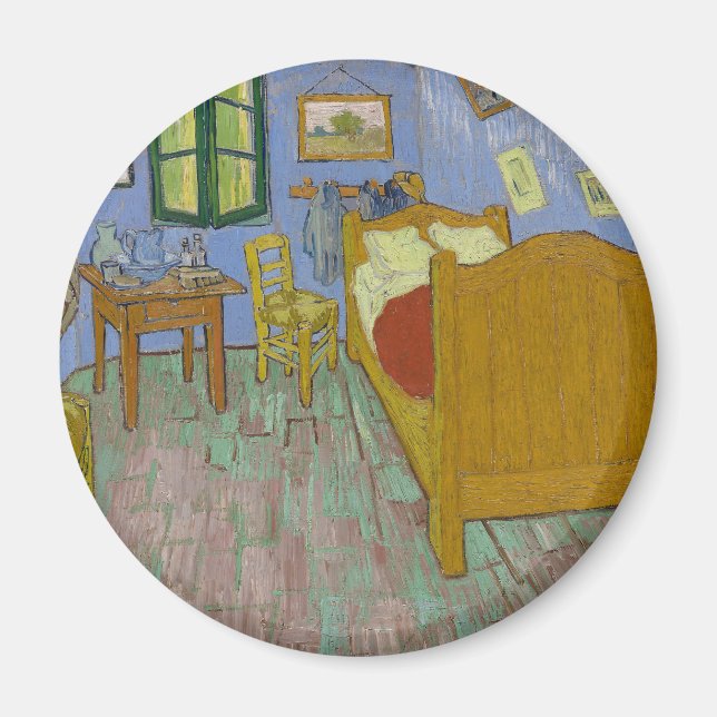 Imán Pintura del dormitorio de Vincent Van Gogh (Frente)