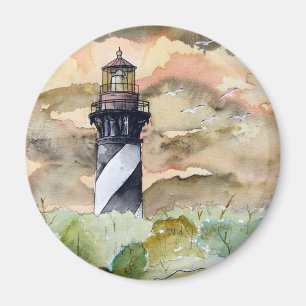 Imán Pintura del faro de St Augustine la Florida