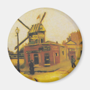 Imán Pintura del Molino de Viento de Van Gogh París Vin