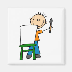 Imán Pintura del muchacho