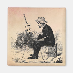 Imán Pintura del número del pi