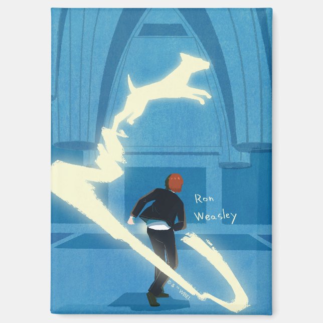 Imán Pintura del Patronus de Ron Weasley (Anverso)