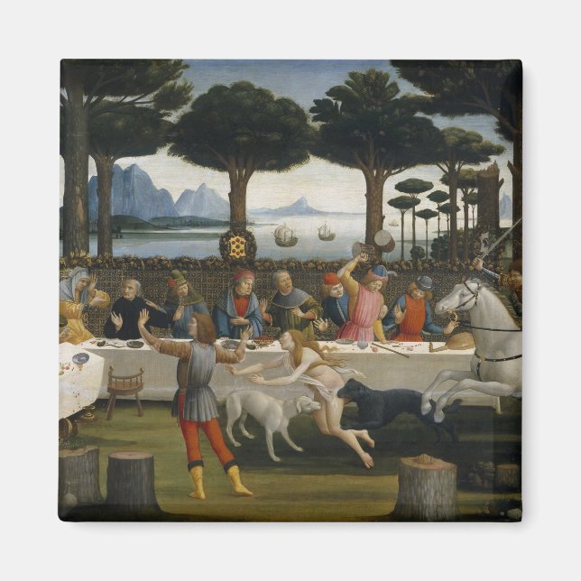 Imán Pintura del Renacimiento Botticelli (Frente)