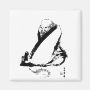 Imán Pintura del zen de Daruma (Bodhidharma)