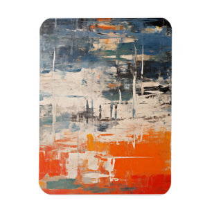 Imán Pintura digital abstracta Encrucijada Cromática