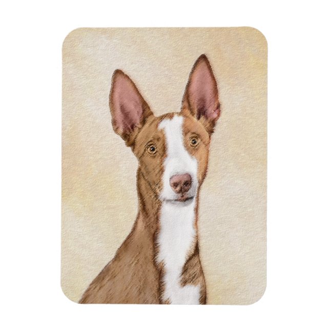 Imán Pintura enredadera ibicenca - Arte de perro origin (Vertical)