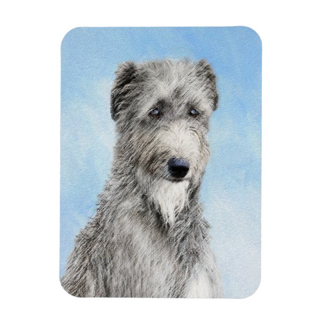 Imán Pintura escocesa del perro - Ar original del perro (Vertical)