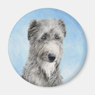 Imán Pintura escocesa del perro - Ar original del perro