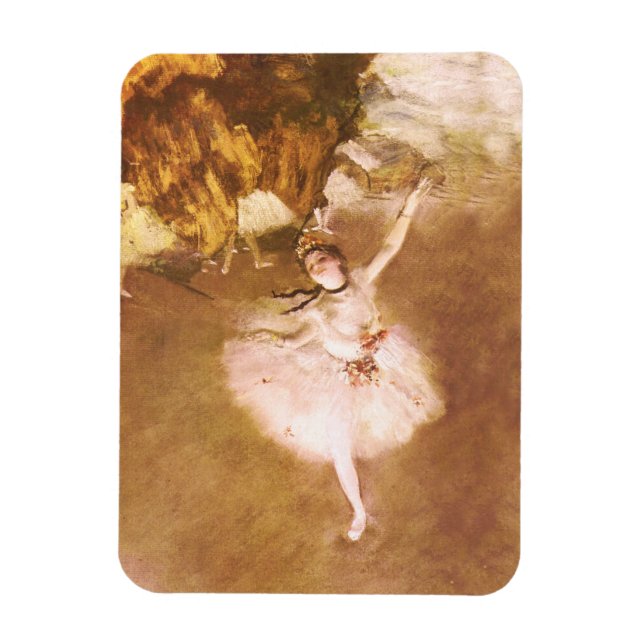 Imán Pintura estelar de bailarina de ballet Degas (Vertical)