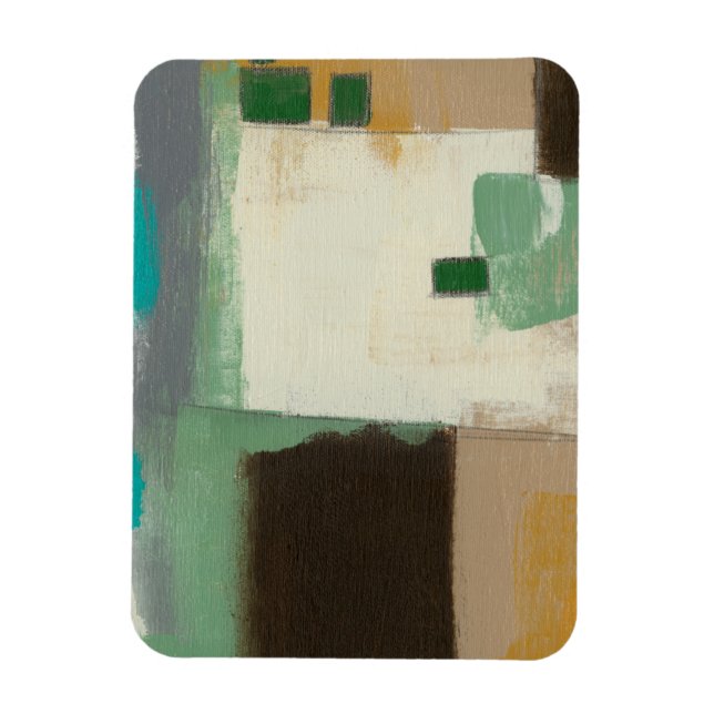 Imán Pintura expresionista con pincel fuerte (Vertical)