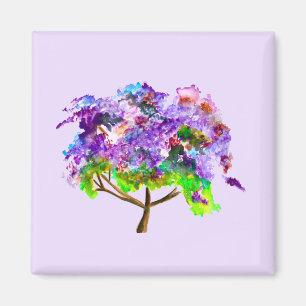 Imán Pintura fina de color marrón morado