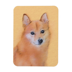 Imán Pintura finlandesa de Spitz - Arte de perro origin