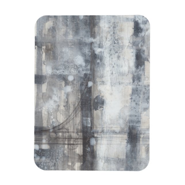 Imán Pintura gris contemporánea (Vertical)