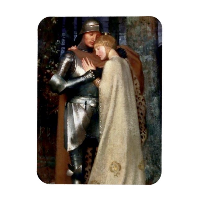 Imán Pintura medieval de Aucassin y Nicolette de Marian (Vertical)