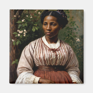 Imán Pintura original de Harriet Tubman