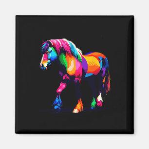 Imán Pintura Pony Gales De Arte Y Caballo De Caballo De