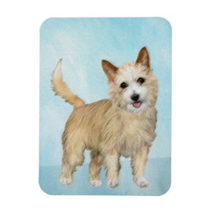 Imán Pintura portuguesa de Podengo Pequeno - Arte origi