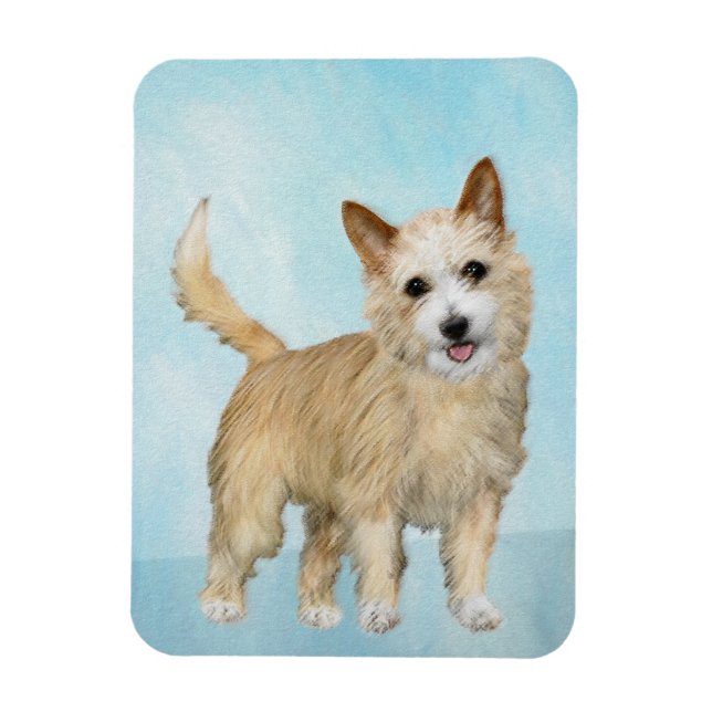 Imán Pintura portuguesa de Podengo Pequeno - Arte origi (Vertical)