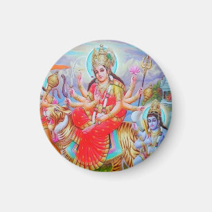 Imán Pintura radiante de Durga Ji de la diosa