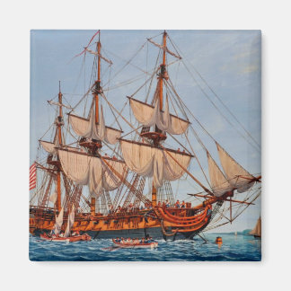 Imán Pintura revolucionaria de la Confederación Frigate
