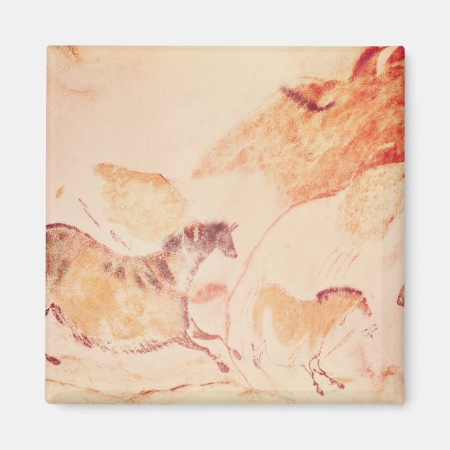 Imán Pintura rocosa de caballos, c.17000 a.C. (Frente)