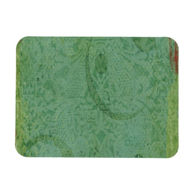 Imán Pintura roja y verde sobre fondo de escritorio vin (Horizontal)