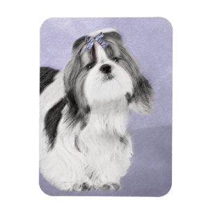 Imán Pintura Shih Tzu - Arte Perro Original.