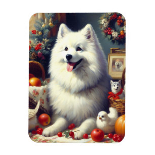 Imán Pintura vintage del esquimal estadounidense