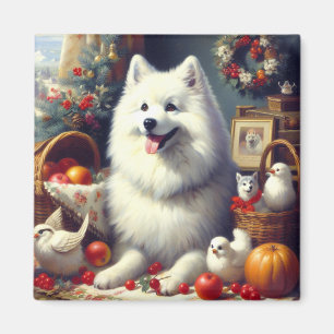 Imán Pintura vintage del esquimal estadounidense