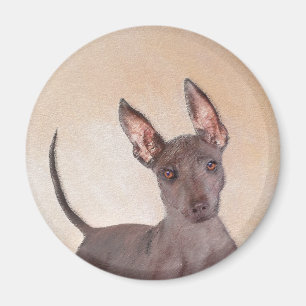 Imán Pintura Xoloitzcuintli - Arte Perro Original Cuto