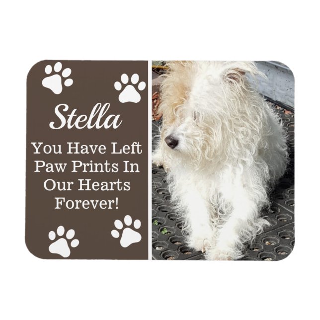 Imán Pinturas en nuestro corazón, pérdida de Mascota (Horizontal)